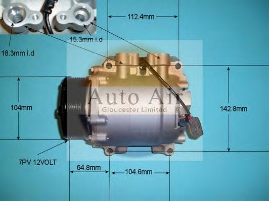 Компрессор, кондиционер AUTO AIR GLOUCESTER 14-9724P