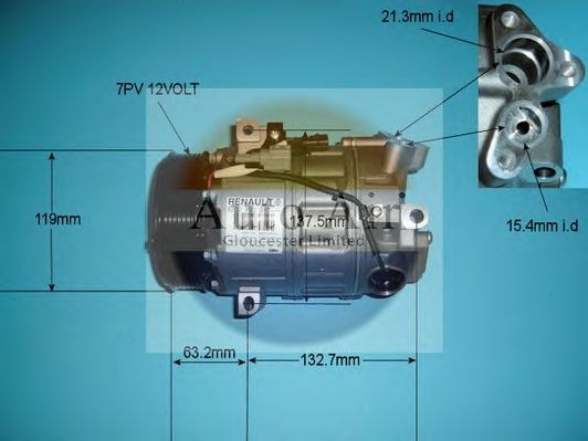 Компрессор, кондиционер AUTO AIR GLOUCESTER 14-9734