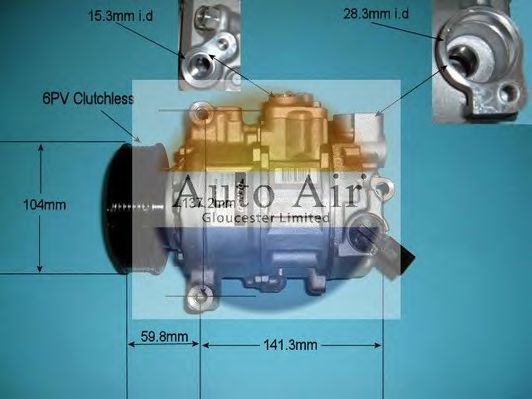 Компрессор, кондиционер AUTO AIR GLOUCESTER 14-9703