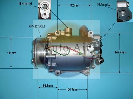 Компрессор, кондиционер AUTO AIR GLOUCESTER 14-3753P