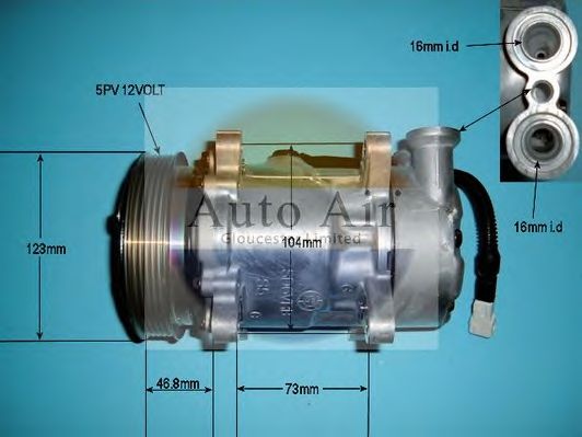 Компрессор, кондиционер AUTO AIR GLOUCESTER 14-1431R