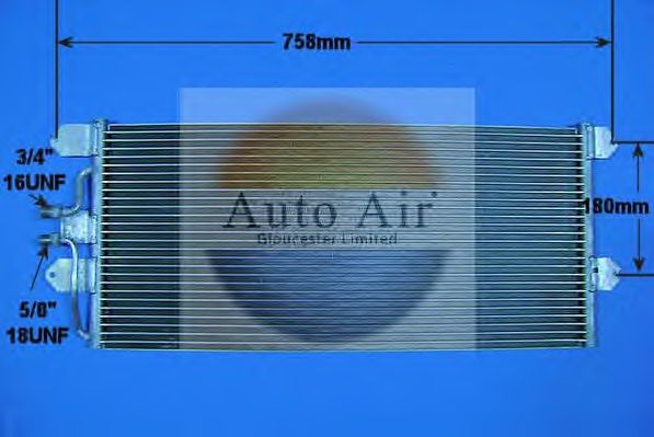 Конденсатор, кондиционер AUTO AIR GLOUCESTER 16-1030