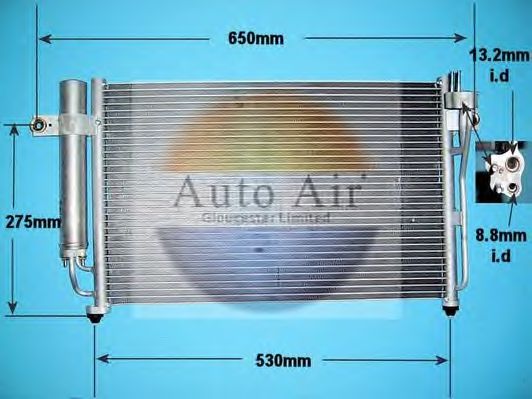Конденсатор, кондиционер AUTO AIR GLOUCESTER 16-1056