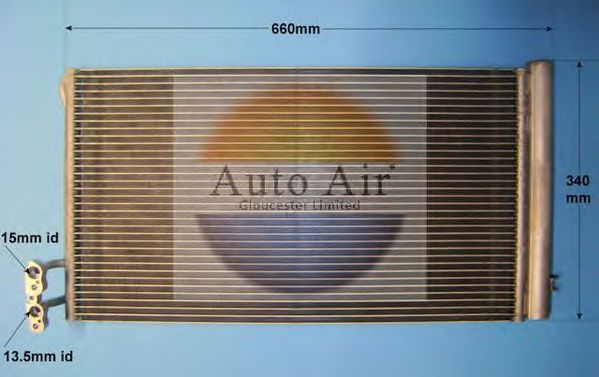 Конденсатор, кондиционер AUTO AIR GLOUCESTER 16-1065