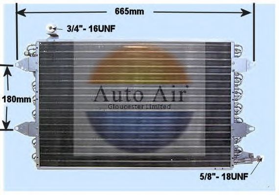 Конденсатор, кондиционер AUTO AIR GLOUCESTER 16-1091