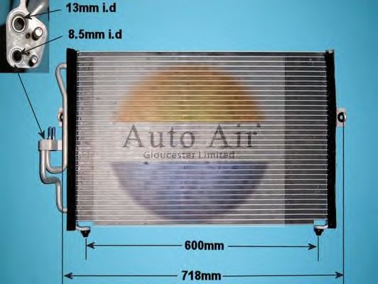 Конденсатор, кондиционер AUTO AIR GLOUCESTER 16-1149