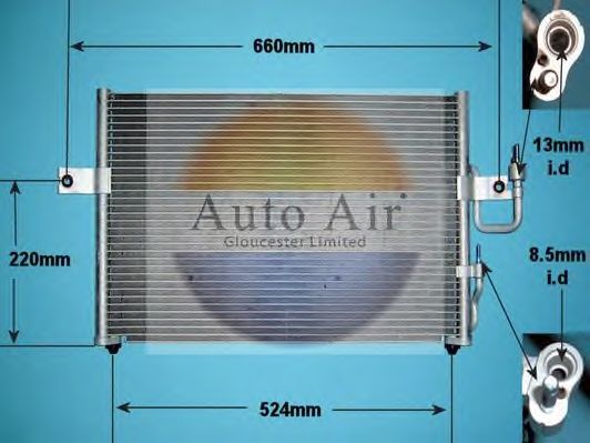 Конденсатор, кондиционер AUTO AIR GLOUCESTER 16-1153