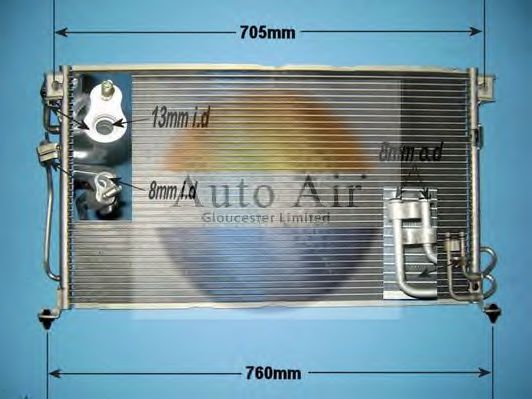 Конденсатор, кондиционер AUTO AIR GLOUCESTER 16-1224