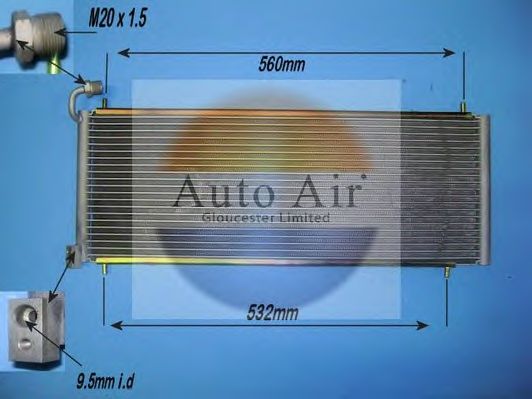 Конденсатор, кондиционер AUTO AIR GLOUCESTER 16-1288