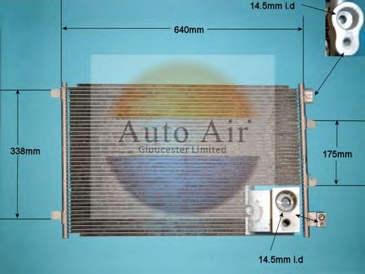 Конденсатор, кондиционер AUTO AIR GLOUCESTER 16-1342