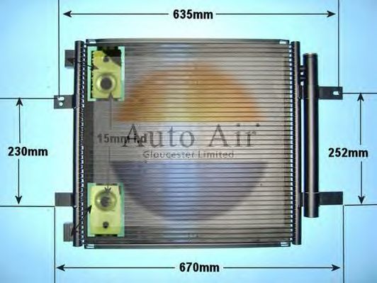 Конденсатор, кондиционер AUTO AIR GLOUCESTER 162051