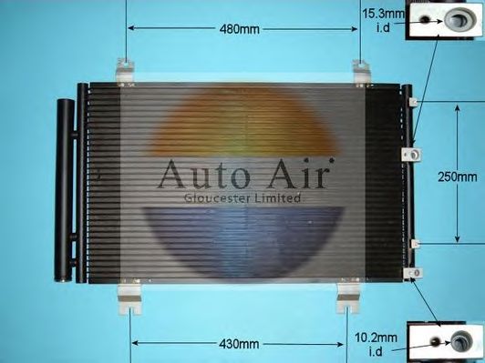 Конденсатор, кондиционер AUTO AIR GLOUCESTER 16-3936