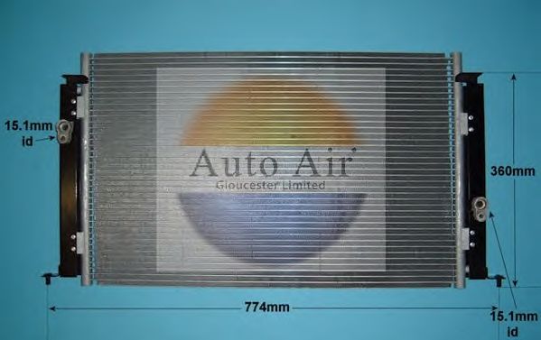 Конденсатор, кондиционер AUTO AIR GLOUCESTER 16-5023