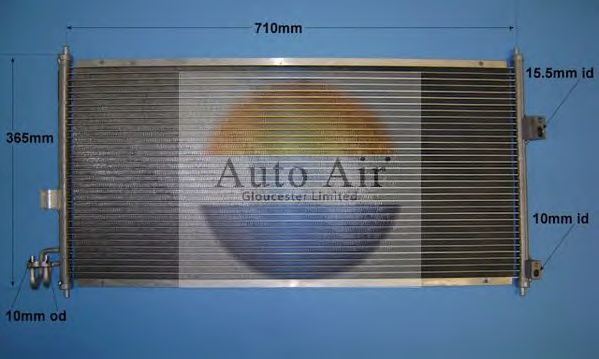 Конденсатор, кондиционер AUTO AIR GLOUCESTER 16-6208