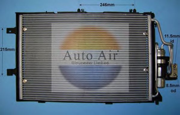 Конденсатор, кондиционер AUTO AIR GLOUCESTER 16-6212