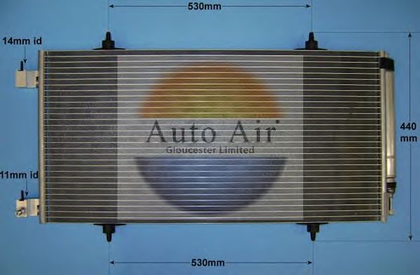 Конденсатор, кондиционер AUTO AIR GLOUCESTER 16-6217