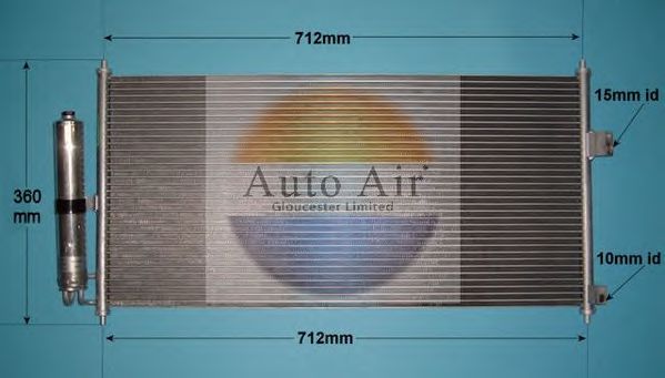 Конденсатор, кондиционер AUTO AIR GLOUCESTER 16-6219