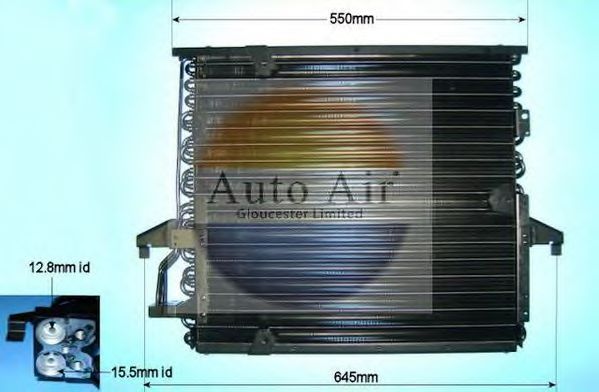 Конденсатор, кондиционер AUTO AIR GLOUCESTER 16-6596