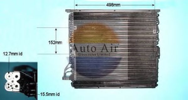 Конденсатор, кондиционер AUTO AIR GLOUCESTER 16-6597