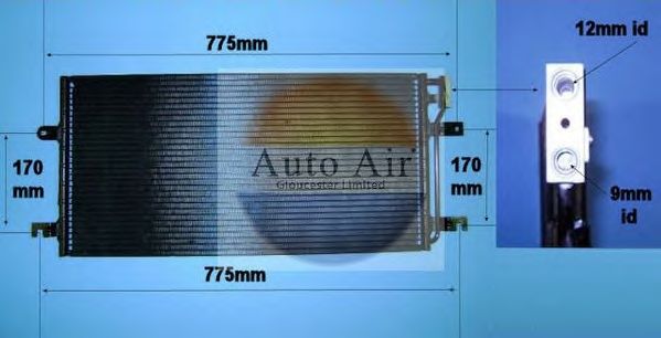 Конденсатор, кондиционер AUTO AIR GLOUCESTER 16-8555
