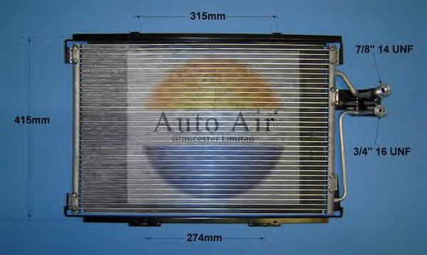 Конденсатор, кондиционер AUTO AIR GLOUCESTER 16-9551