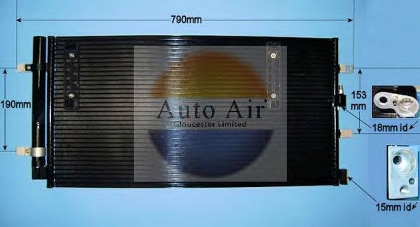 Конденсатор, кондиционер AUTO AIR GLOUCESTER 16-9705A