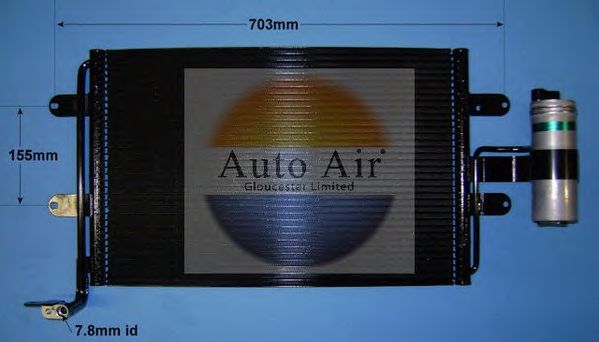 Конденсатор, кондиционер AUTO AIR GLOUCESTER 16-9786