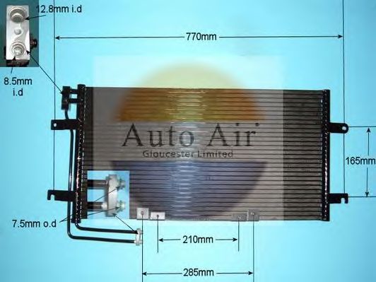 Конденсатор, кондиционер AUTO AIR GLOUCESTER 16-9914
