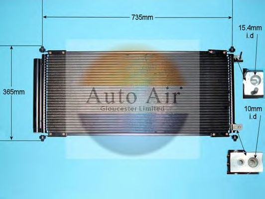 Конденсатор, кондиционер AUTO AIR GLOUCESTER 16-8898