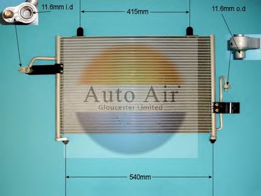 Конденсатор, кондиционер AUTO AIR GLOUCESTER 16-9799