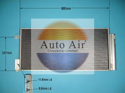 Конденсатор, кондиционер AUTO AIR GLOUCESTER 16-9800