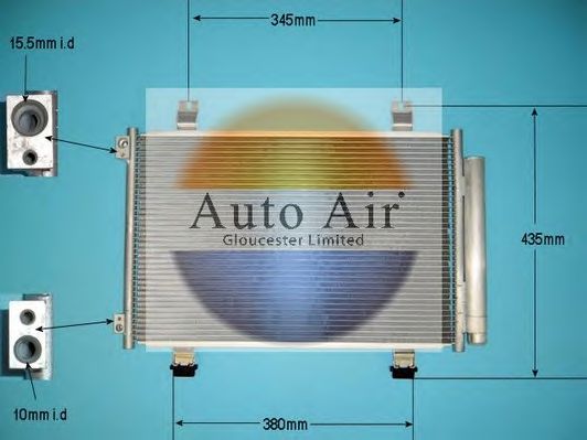 Конденсатор, кондиционер AUTO AIR GLOUCESTER 16-9941