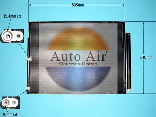 Конденсатор, кондиционер AUTO AIR GLOUCESTER 16-5011