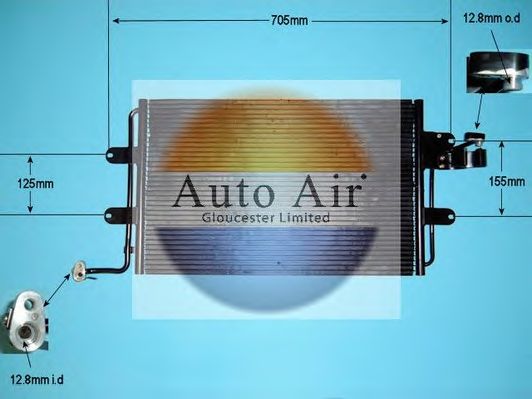 Конденсатор, кондиционер AUTO AIR GLOUCESTER 16-1032