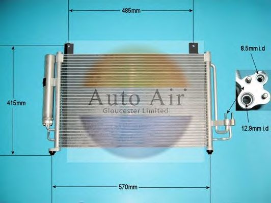 Конденсатор, кондиционер AUTO AIR GLOUCESTER 16-1079