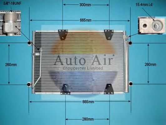 Конденсатор, кондиционер AUTO AIR GLOUCESTER 16-6108