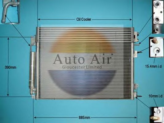 Конденсатор, кондиционер AUTO AIR GLOUCESTER 16-9645