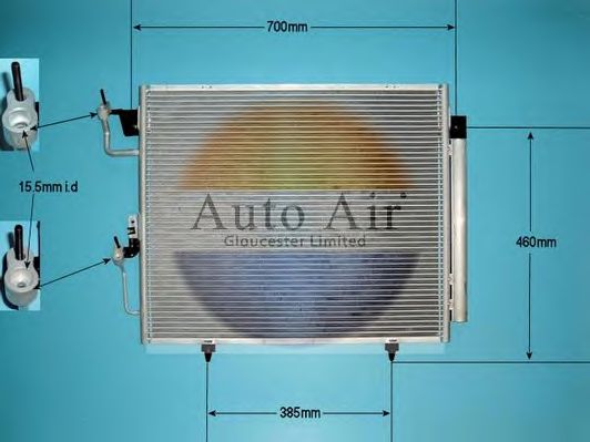 Конденсатор, кондиционер AUTO AIR GLOUCESTER 16-1059