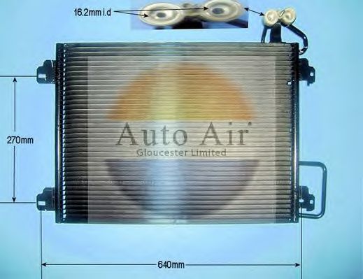 Конденсатор, кондиционер AUTO AIR GLOUCESTER 16-1281