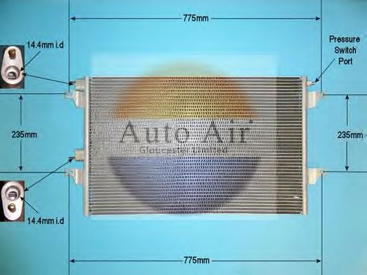 Конденсатор, кондиционер AUTO AIR GLOUCESTER 16-1283