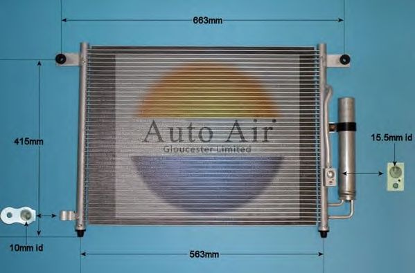 Конденсатор, кондиционер AUTO AIR GLOUCESTER 16-2050
