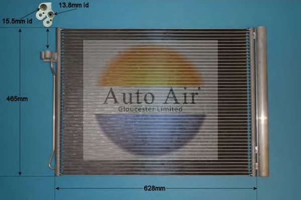 Конденсатор, кондиционер AUTO AIR GLOUCESTER 16-6107