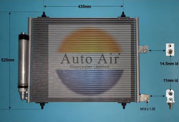 Конденсатор, кондиционер AUTO AIR GLOUCESTER 16-6216A