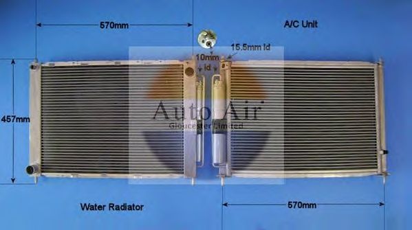 Конденсатор, кондиционер AUTO AIR GLOUCESTER 16-9124A