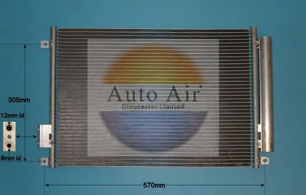 Конденсатор, кондиционер AUTO AIR GLOUCESTER 16-9703