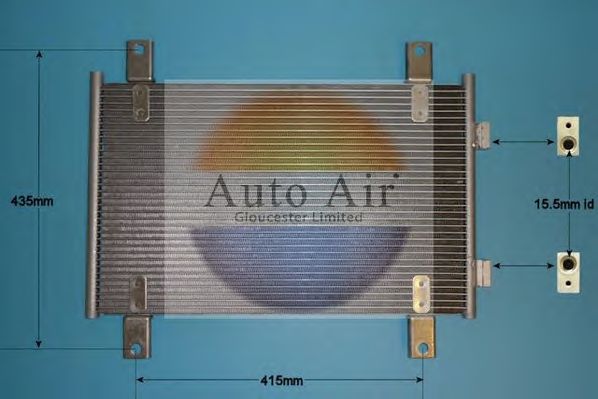 Конденсатор, кондиционер AUTO AIR GLOUCESTER 16-9788