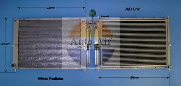 Конденсатор, кондиционер AUTO AIR GLOUCESTER 16-9951