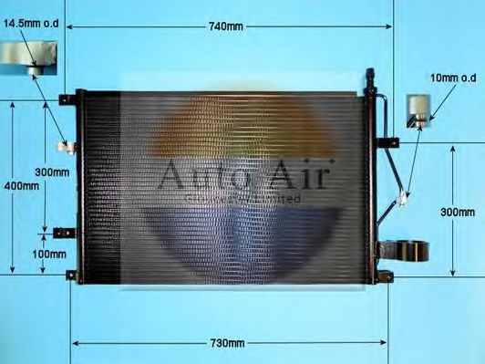 Конденсатор, кондиционер AUTO AIR GLOUCESTER 16-6549