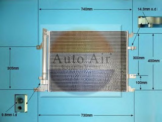 Конденсатор, кондиционер AUTO AIR GLOUCESTER 16-6552