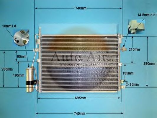 Конденсатор, кондиционер AUTO AIR GLOUCESTER 16-6555